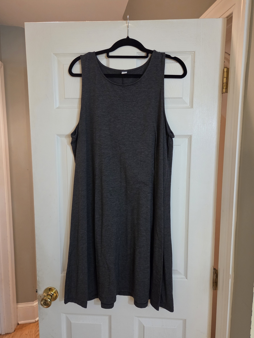 Old Navy Sleeveless A-Line Tank Dress - Charcoal Gray